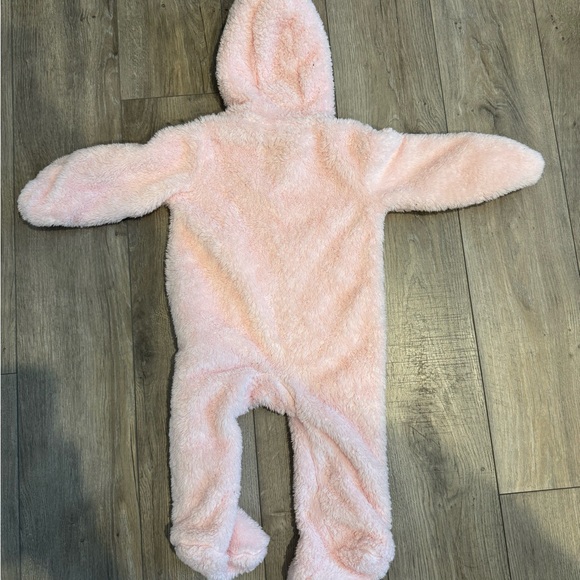 Carter's Pink Fleece Footie One Piece - Picture 3 of 3